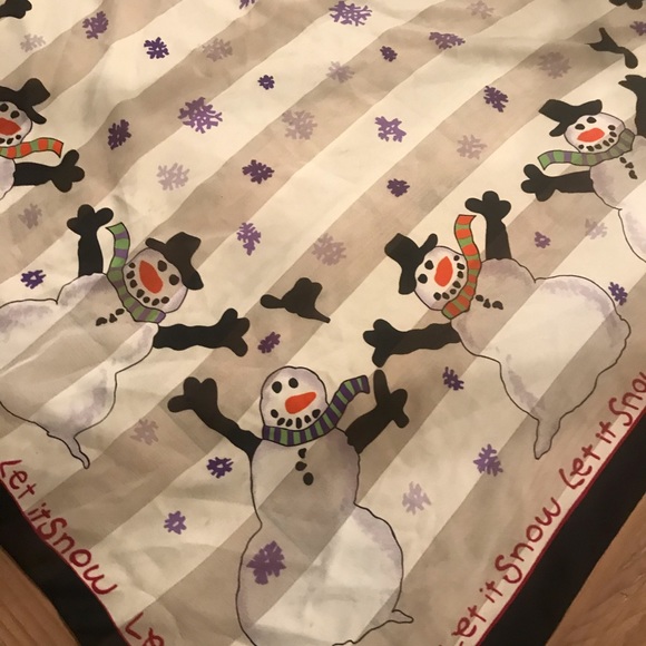 Save the Children Large Snowman Scarf - Picture 2 of 6